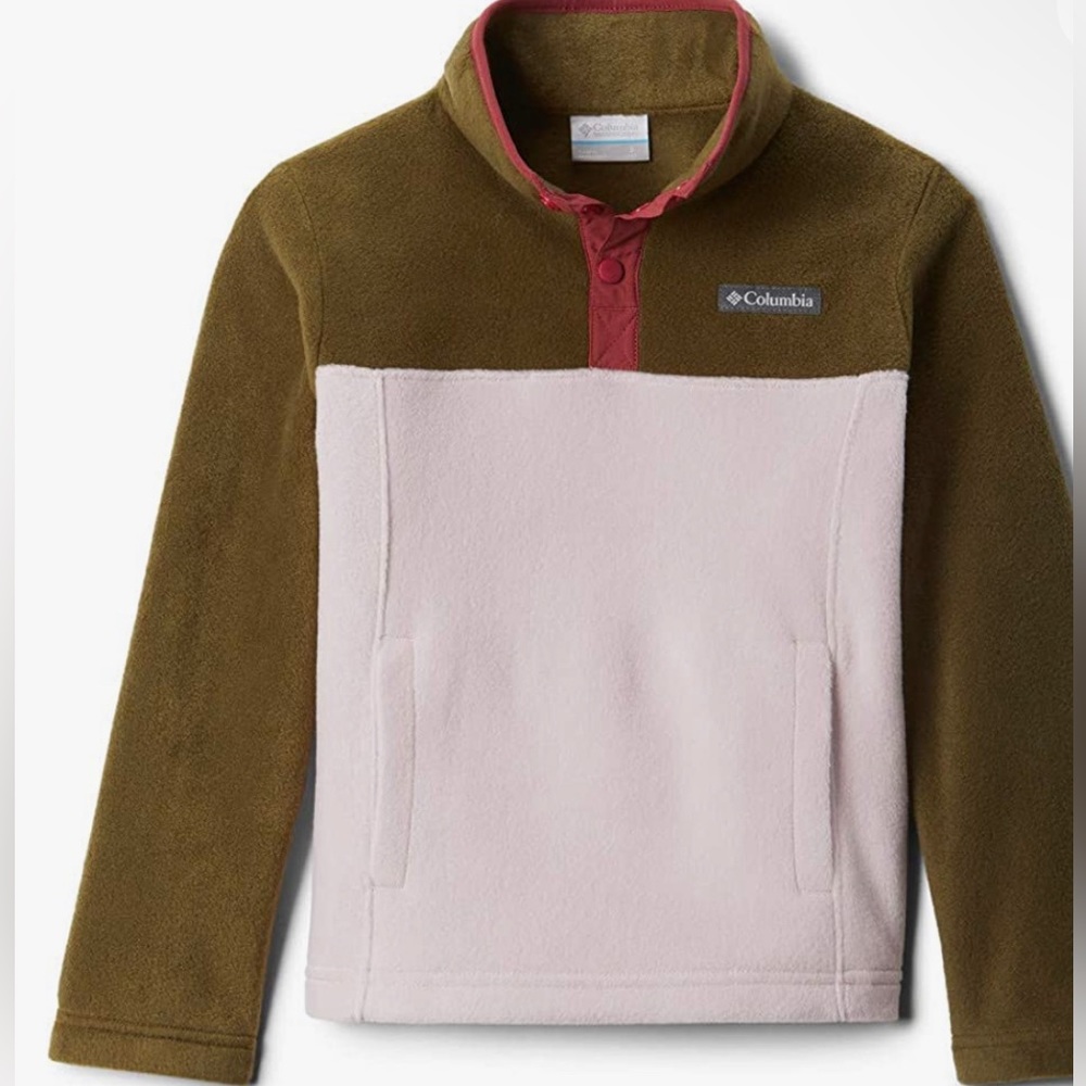 NEW Columbia Kids' Steens MTN 1/4 Snap Fleece Pull-Over Medium